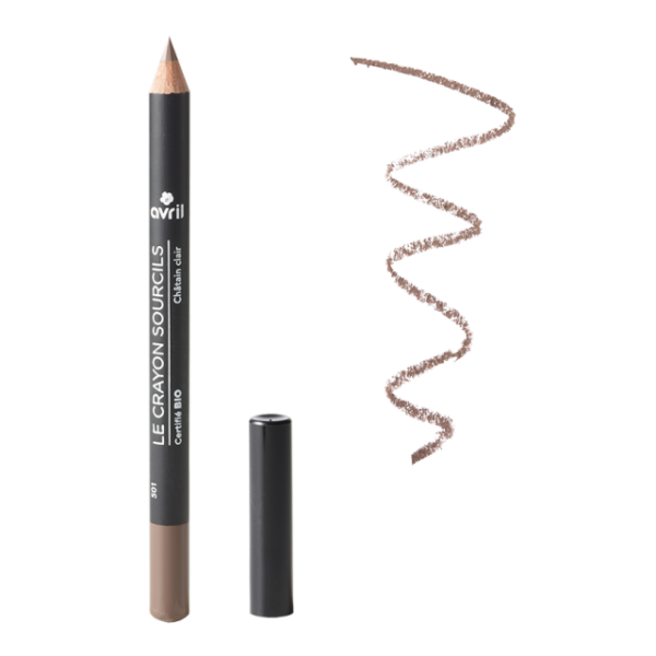 Crayon sourcil châtain clair bio - Avril