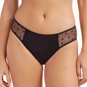 Culotte menstruelle coeur (5 tailles - flux moyen) - Moodz