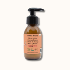 Crème solaire liquide SPF50 - Parfum pêche & abricot - Comme Avant